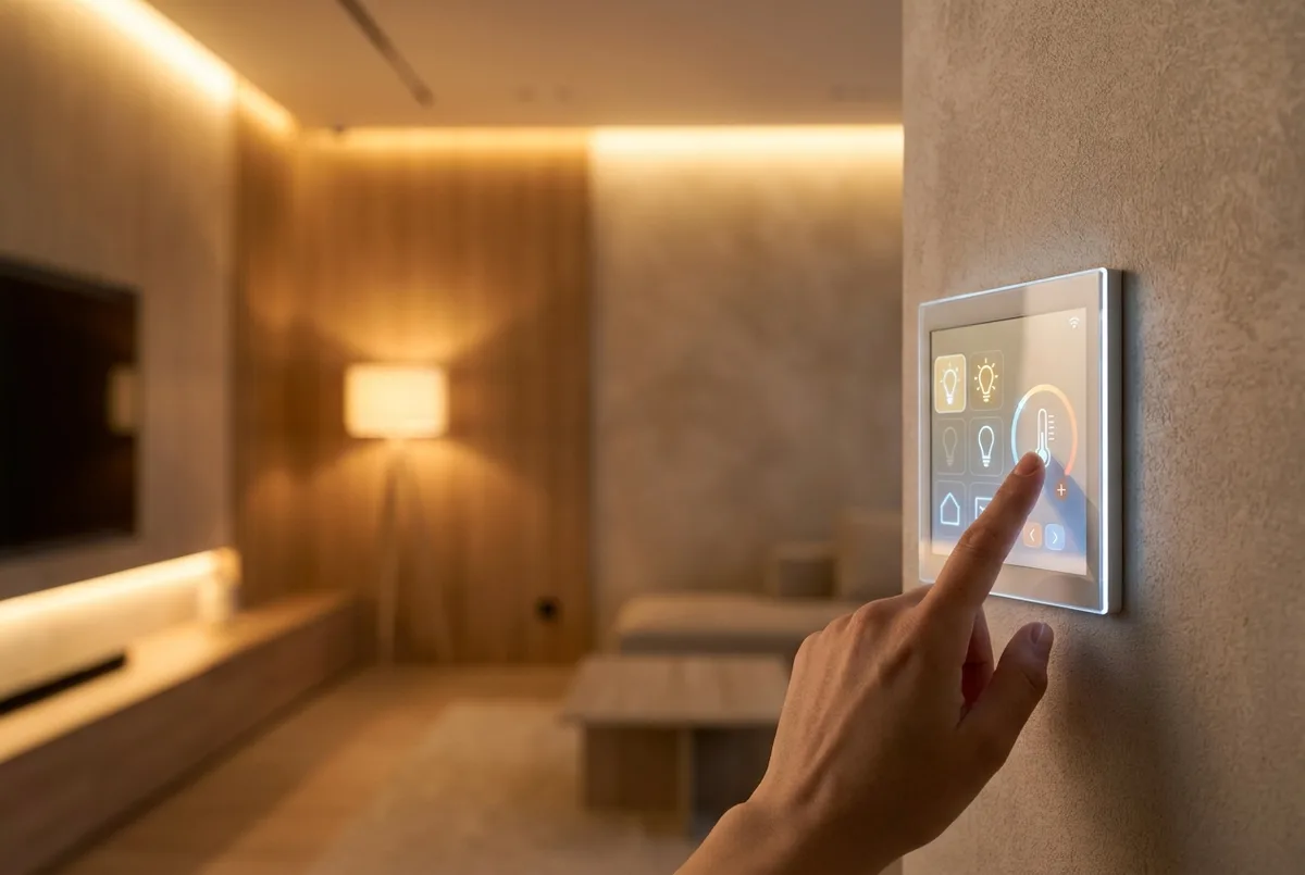 Smart-Home-Steuerung per App und Taster